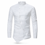 Chemise homme à silhouette asymétrique