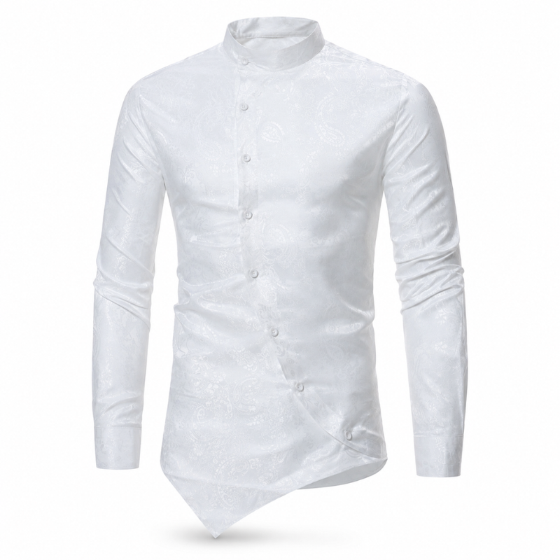 Chemise homme à silhouette asymétrique