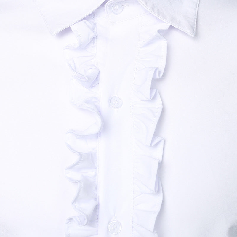 Chemise homme avec volant