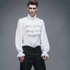 Chemise homme blanche avec jabot
