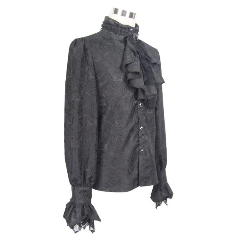 Chemise homme d’inspiration gothique et aristocratique