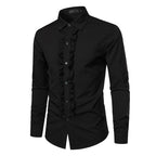 Chemise homme dotée d’un volant