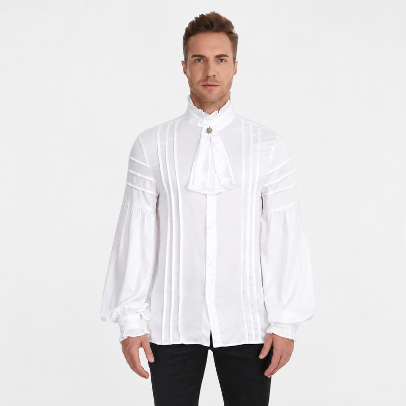 Chemise homme steampunk avec jabot