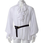Chemise homme style steampunk en blanc
