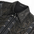 Chemise marron au style steampunk