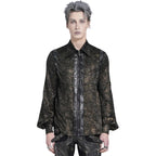 Chemise marron esprit steampunk