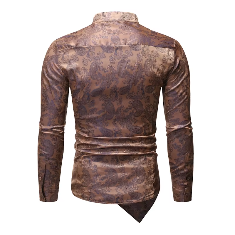 Chemise masculine au style asymétrique