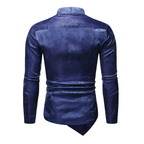 Chemise masculine de coupe asymétrique