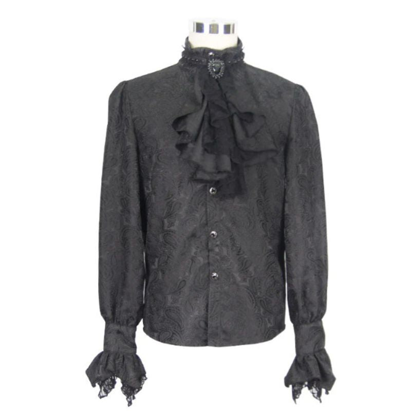 Chemise masculine gothique d’inspiration aristocratique