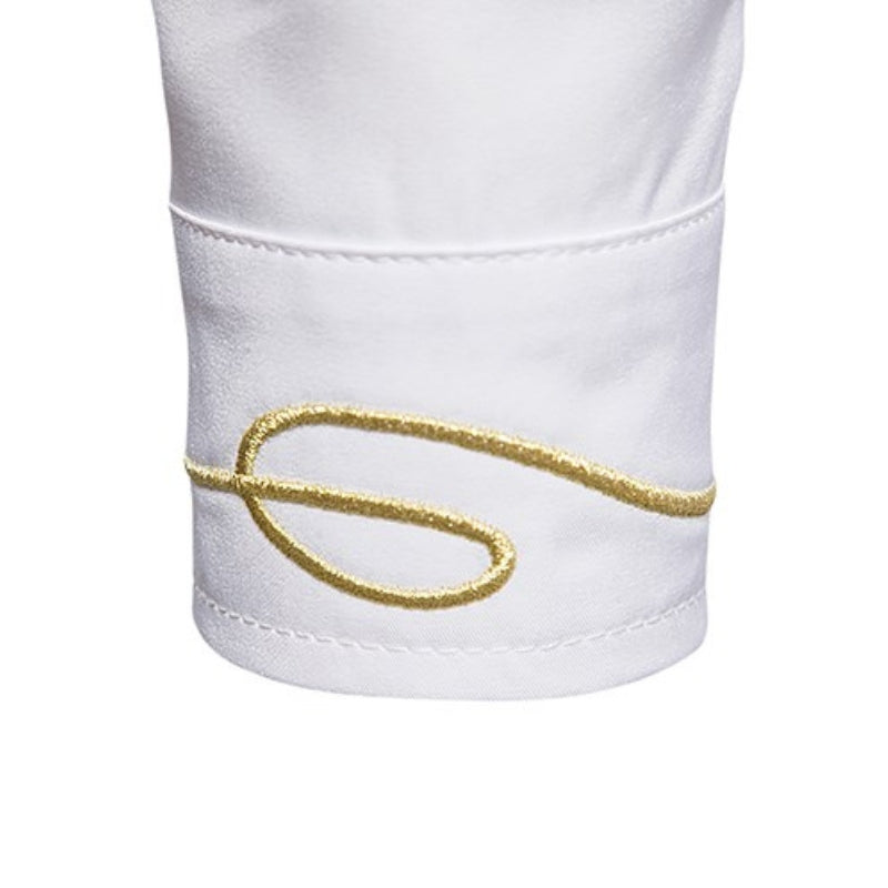 Chemise munie d’un boutonnage asymétrique