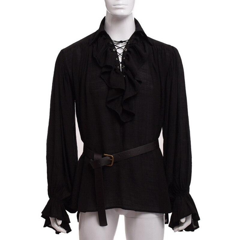 Chemise noire homme style steampunk