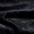 Chemise noire pour homme à motif fleuri