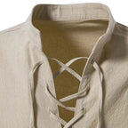 Chemise pour homme à col lacé