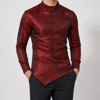 Chemise pour homme à coupe asymétrique