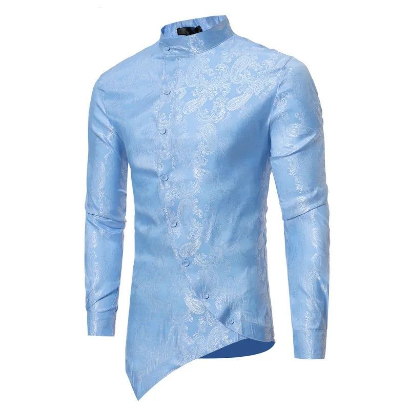 Chemise pour homme au design asymétrique