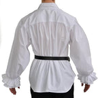 Chemise pour homme blanche d’inspiration steampunk