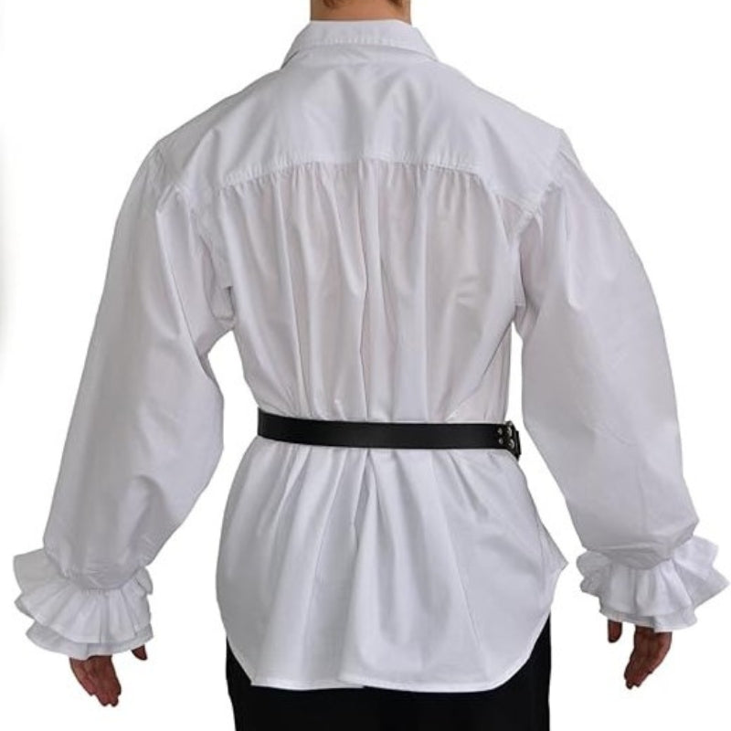 Chemise pour homme blanche d’inspiration steampunk