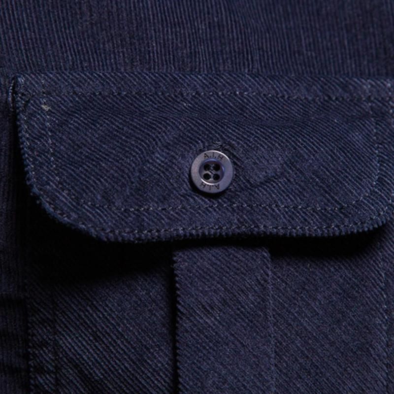 Chemise pour homme en velours à côtes