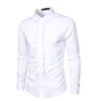Chemise pour homme ornée d’un volant