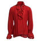 Chemise pour homme steampunk rouge