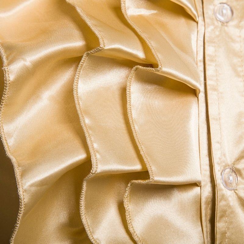 Chemise satinée gold d’inspiration steampunk