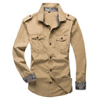 Chemise steampunk à épaulettes pour homme