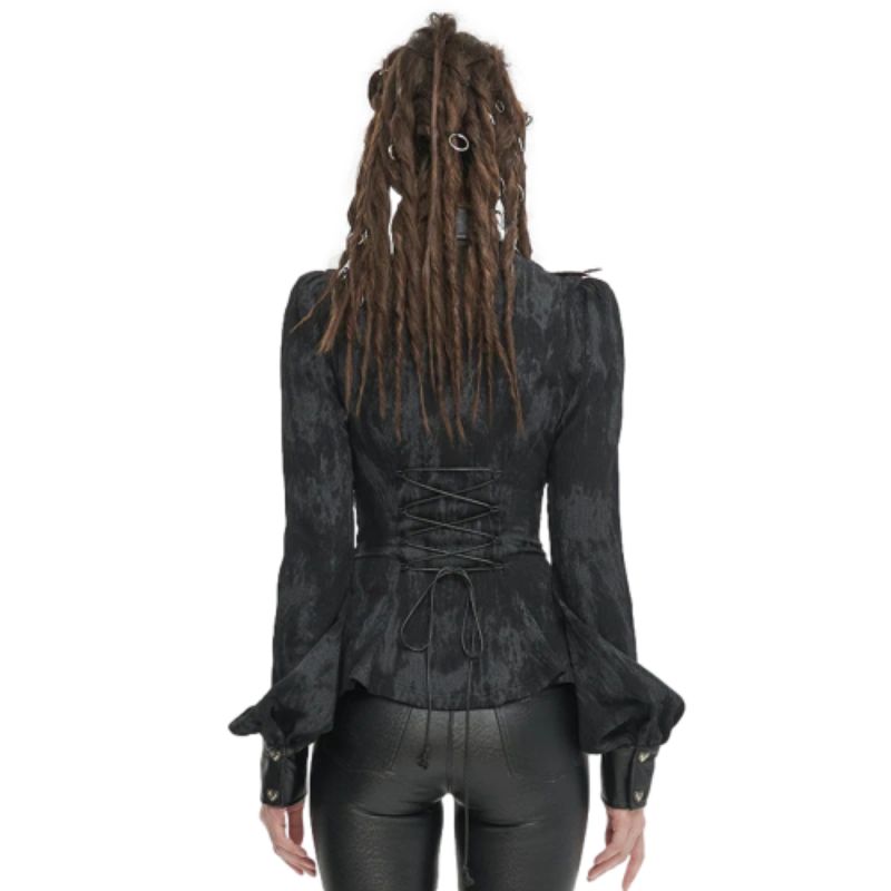 Chemise steampunk avec col ouvert