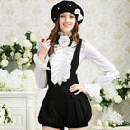 Chemise steampunk blanche pour femme