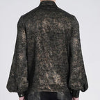 Chemise steampunk coloris marron