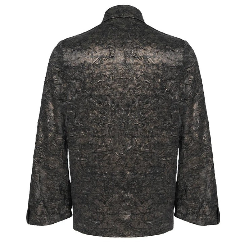 Chemise steampunk dans les tons marron
