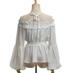 Chemise style médiéval femme à manches évasées
