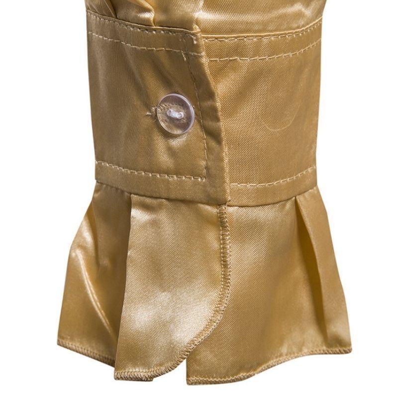 Chemise style steampunk en satin gold
