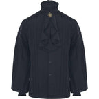 Chemise victorienne à col jabot pour homme