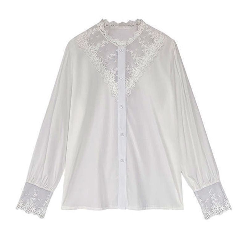 Chemise victorienne blanche