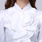 Chemisier pour femme avec col jabot