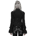 Chemisier rayé steampunk pour femme