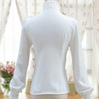 Chemisier steampunk blanc au style victorien