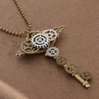 Clé steampunk en pendentif