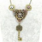 Clé steampunk montée en collier