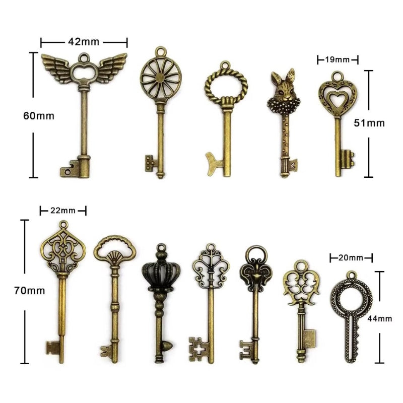 Clefs au style steampunk