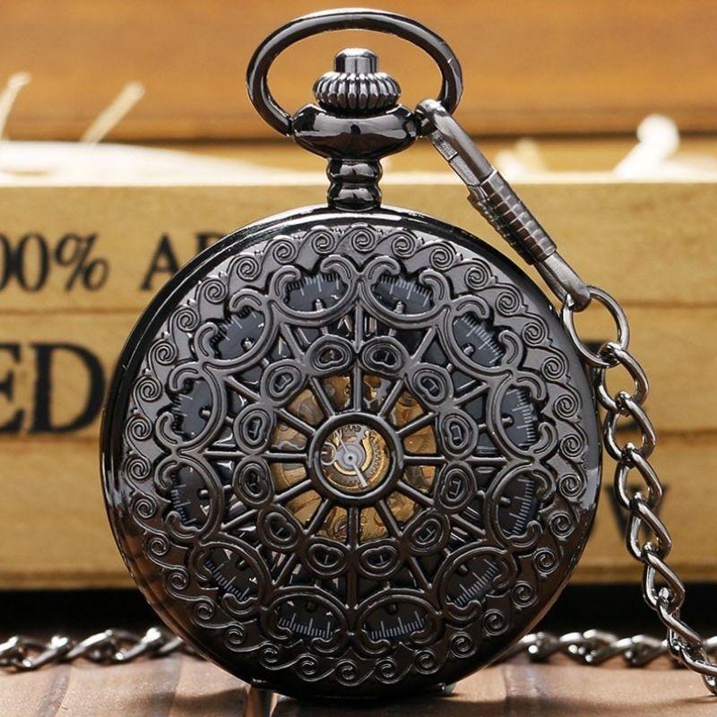 Coffret avec montre vintage à gousset pour homme