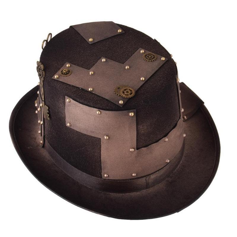 Coiffe marron steampunk