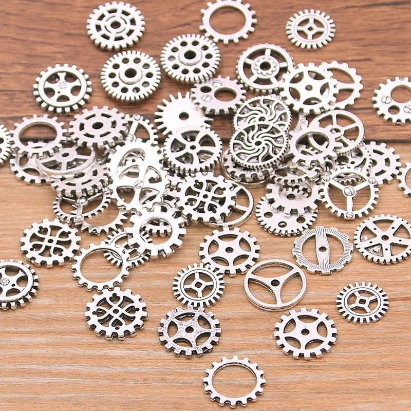 Collection d’engrenages de style steampunk