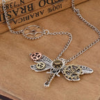 Collier à papillon style steampunk