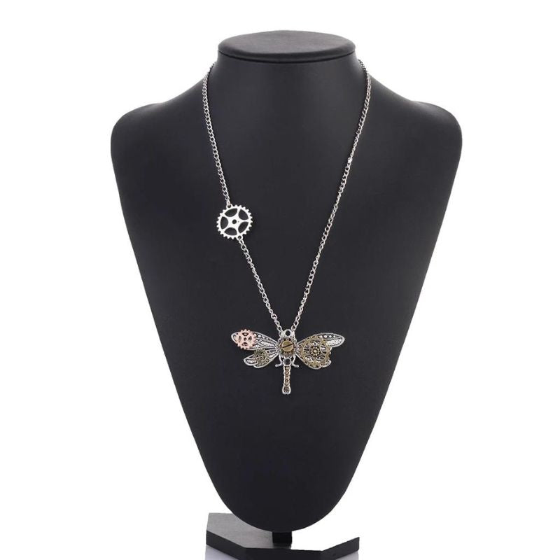 Collier esprit steampunk papillon