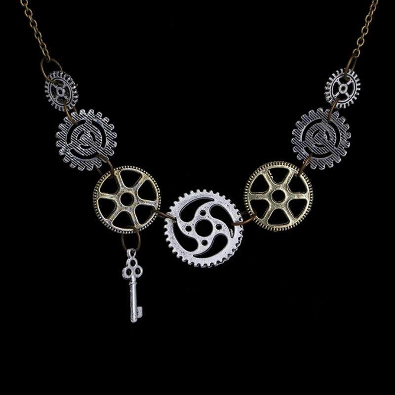 Collier féminin de style steampunk