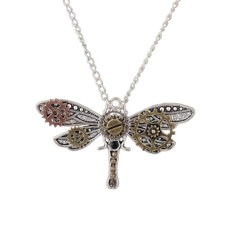 Collier papillon d’inspiration steampunk