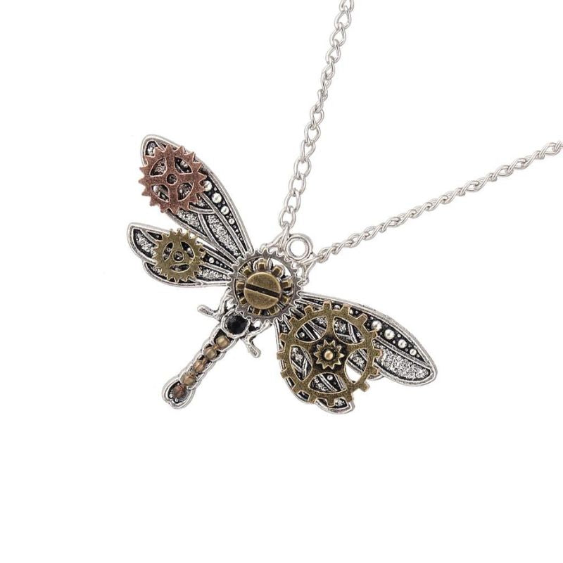 Collier papillon steampunk