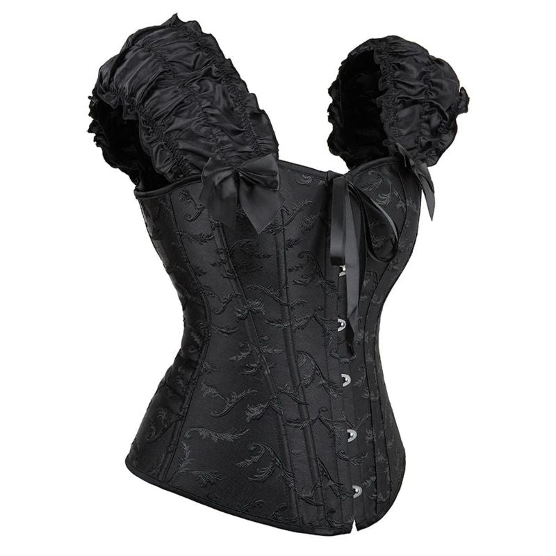 Corset au style victorien noir