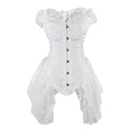 Corset blanc au style victorien
